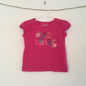 Embroidered “Big Sister” t shirt